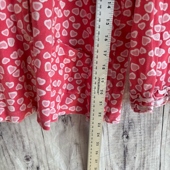 Lilly Pulitzer Pink Heart Patterned Love Valentines Day Blouse Large - Picture 7 of 8